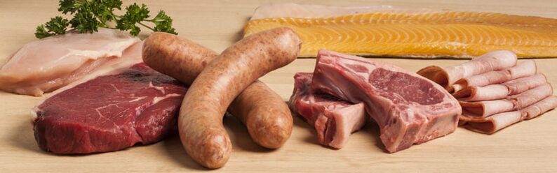 Algúns tipos de carne e peixe deben excluírse da dieta se ten unha infección da vexiga.